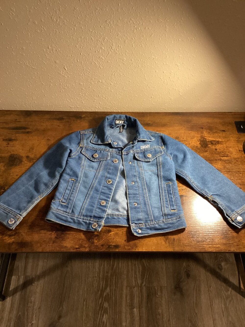 DKNY Girls Classic Blue Denim Jean Jacket
